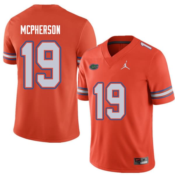 Men's NCAA Florida Gators Evan McPherson #19 Stitched Authentic Jordan Brand Orange College Football Jersey CHX6365WT